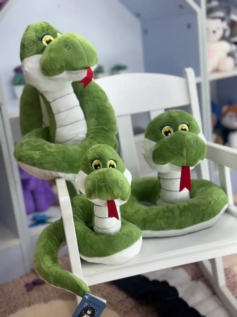 Мягкая игрушка змея 30 см