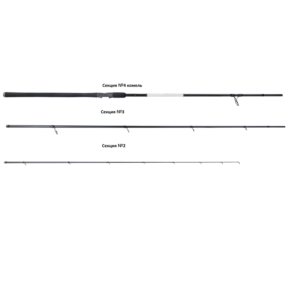Секция № 2 к удилищу фидер "Volzhanka Atlas" 3.9м 80+гр