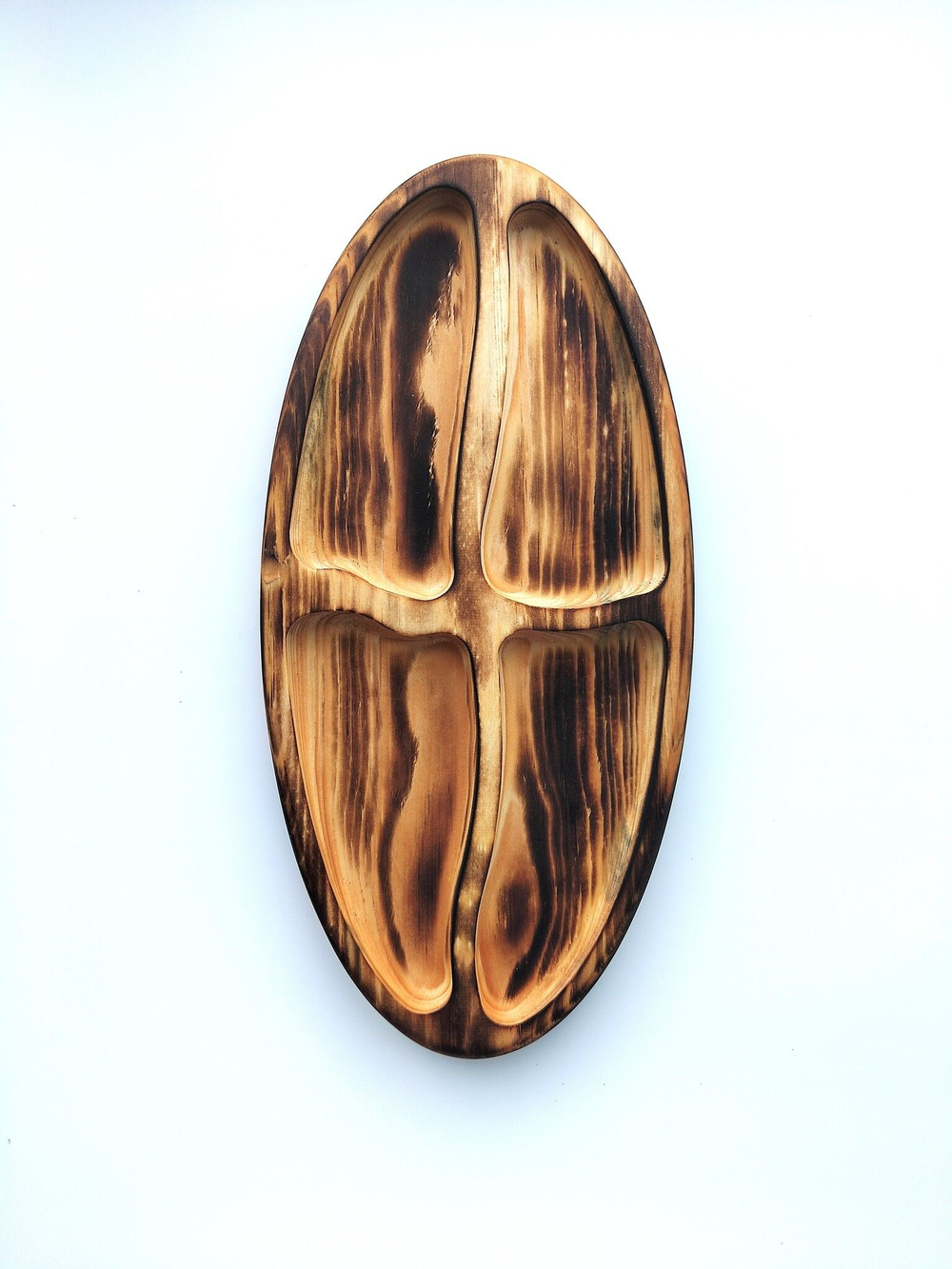 Менажница деревянная для подачи сервировочная