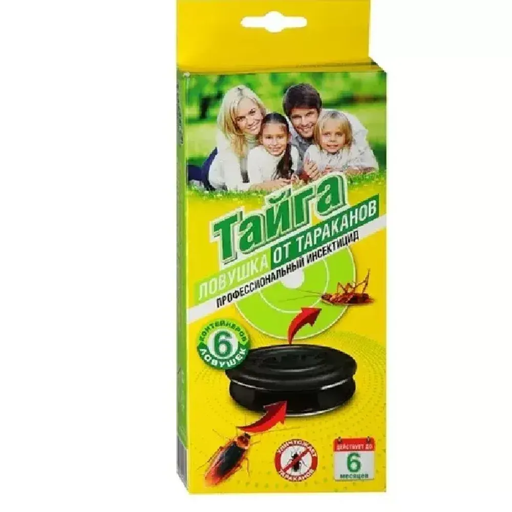 Тайга. Ловушка от тараканов. 6 шт. в упаковке
