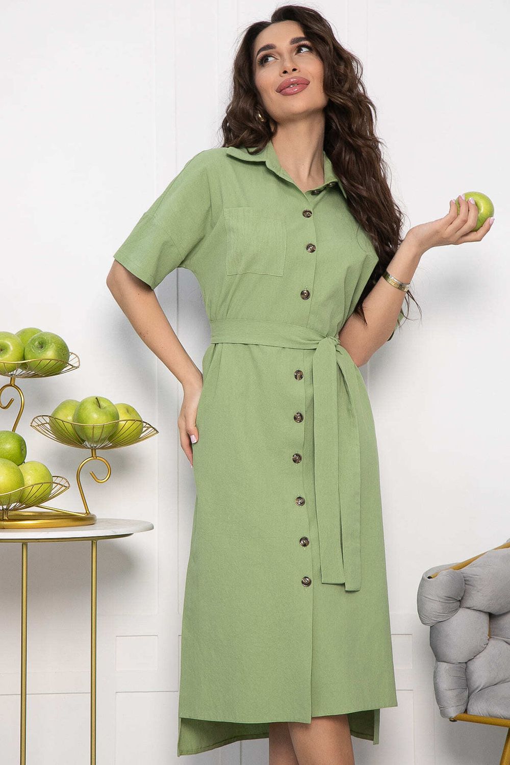 Платье Фруктовый коктейль (фисташка) П13588-18М LT Collection