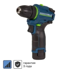 Шуруповерт аккумуляторный Rockfield RF1002BK дрель бесщеточная 12 В Li-ion 2x2 А