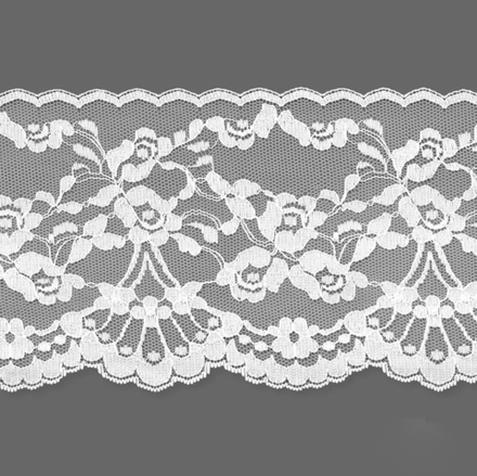 Кружево капрон шир.10,5см белый арт.8012