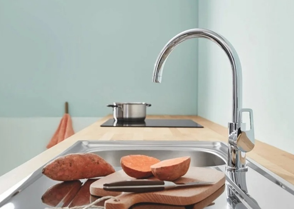 Смеситель GROHE BauLoop однорычажный для мойки DN 15, хром (31232001)