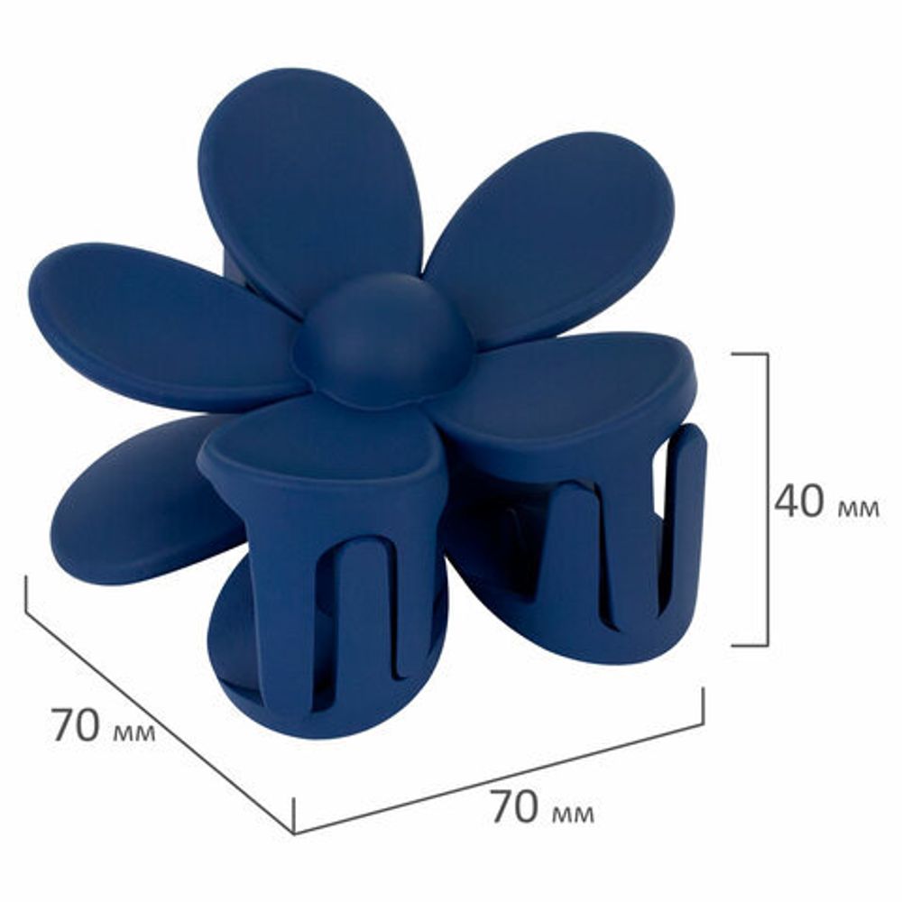 Краб для волос 7,5 см, soft-touch, АССОРТИ, MONTE VITA, 457013