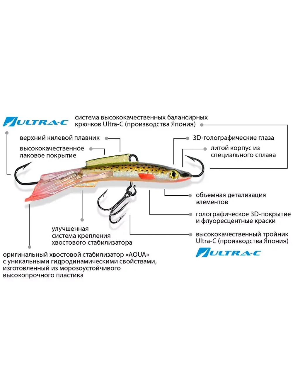 Балансир НАЛИМЧИК-7 76mm 2 штуки 20 г.