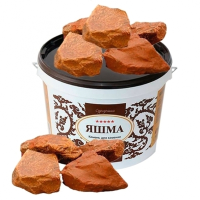 Камни для бани, Яшма (10 кг, ведро, мытый)