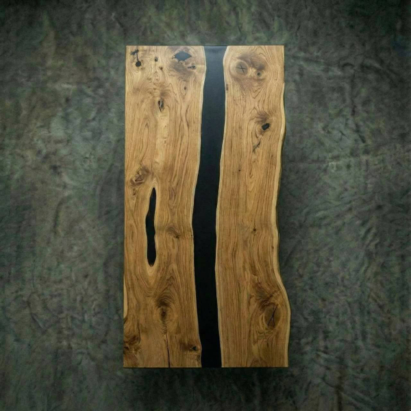 Дуб термо с эпоксидной смолой