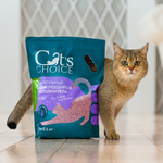 Растительный комкующийся наполнитель тофу Cat's choice с ароматом "Лаванда" 6 л/2,5 кг