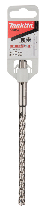 Бур по бетону Makita NEMESIS II 8x100x165 мм B-58104