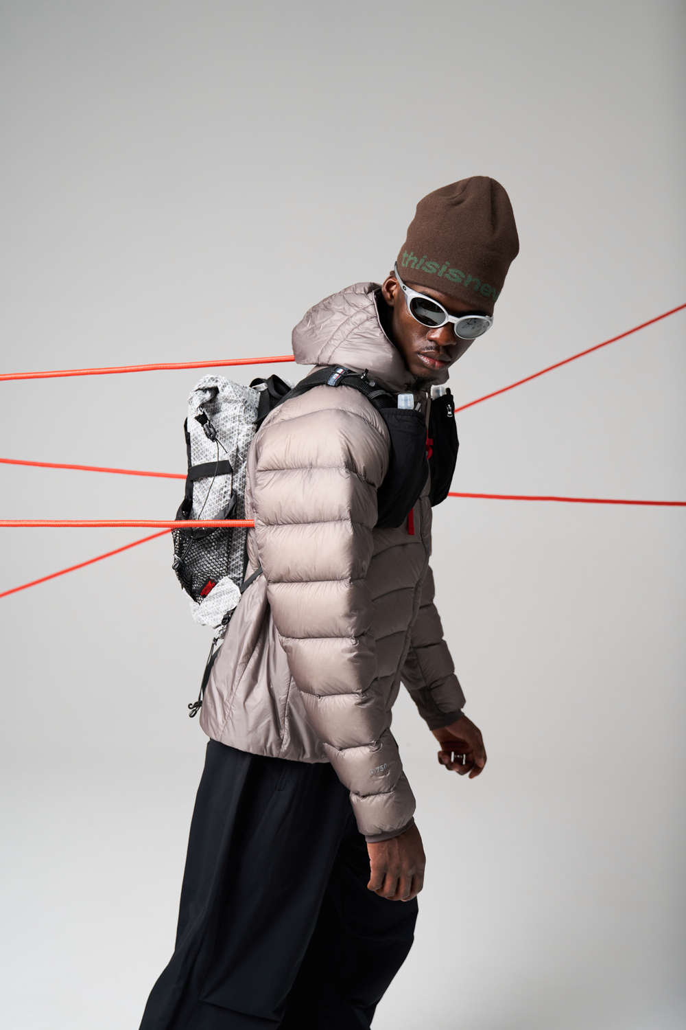 Куртка Nothomme Blue Monte Lightweight Down Jacket "Mauve Gray"