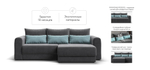 Модульный угловой диван РИЧМОНД MODOOL Велюр Monolit серый