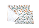 Постельное бельё в детскую кроватку «Динозаврики» (кант, сатин)