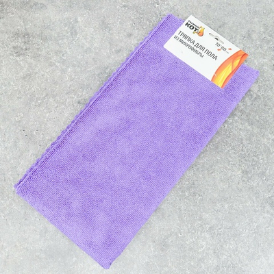 Тряпка для пола 70*80см из микрофибры, цвет фиолетовый