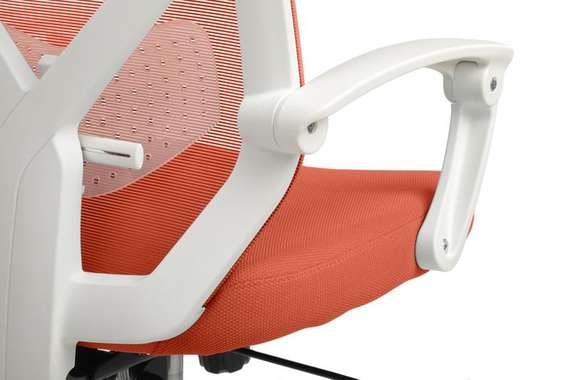 Кресло Oliver RCH W-203AC Белый пластик/Оранжевый