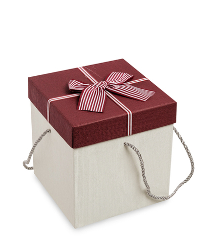 WG-33/2-A Коробка подарочная «Куб» цв.бел./бордов