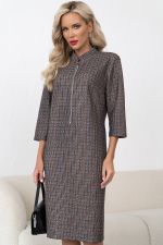 Платье Милана (бежевый/серый) Р11-1248/3 Nikol