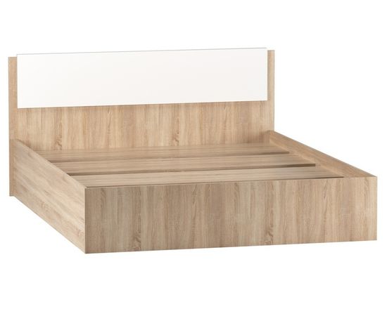 дуб сонома / белый глянец