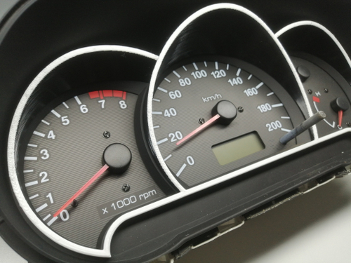 Колодцы для приборной панели авто Хёндай Акцент (чёрно-белый)