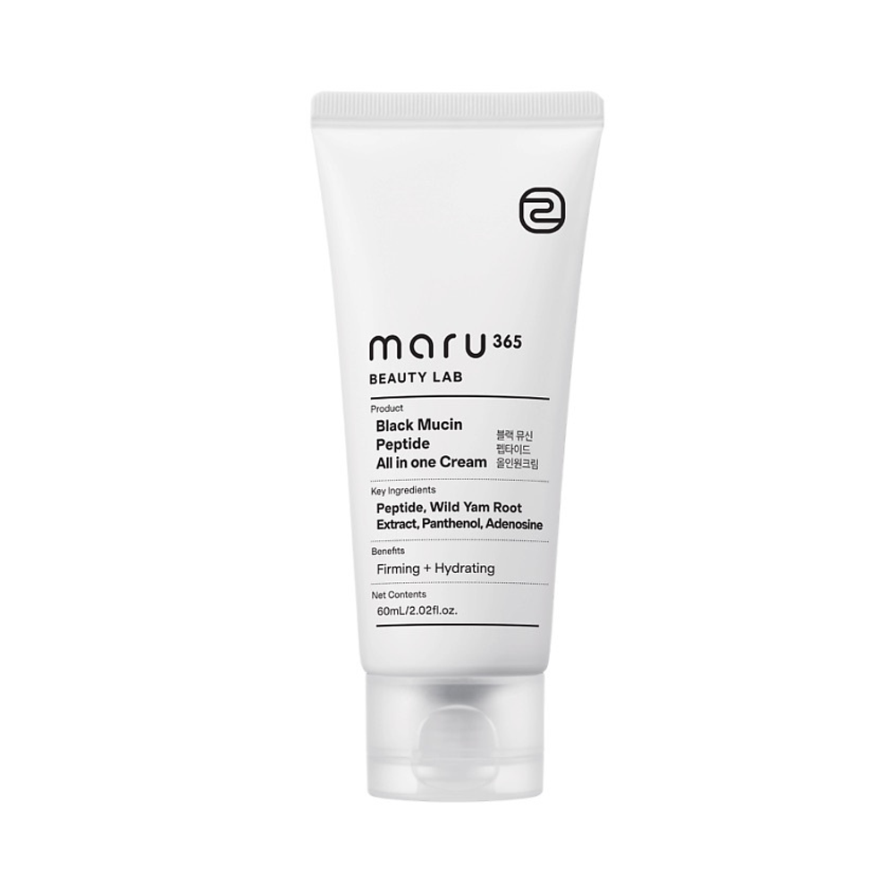 [MARU365 BeautyLab] Крем для лица укрепляющий с комплексом пептидов и черным муцином Black Mucin Peptide All in One Cream, 60 мл