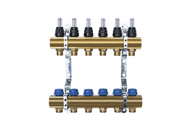 Коллектор Stahlmann с расходомерами 1"х 3/4" 12 вых