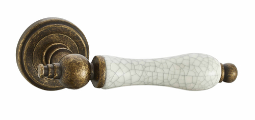 Дверная ручка V30BR/ZR сост. бронза/сост. керамика