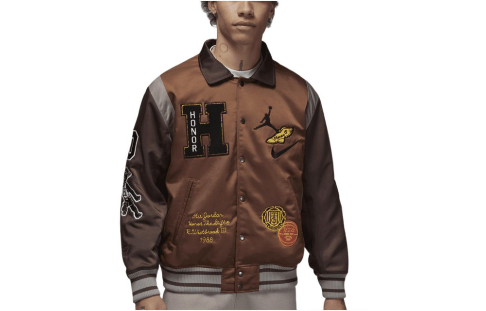 Jordan Long Sleeves Jacket x HTG Brown, DX6244-204