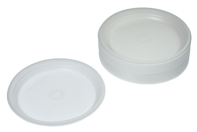 Тарелка одноразовая пластик столовая 205мм белая ТР-20 Люкс 100шт/уп. цена за уп. 1108