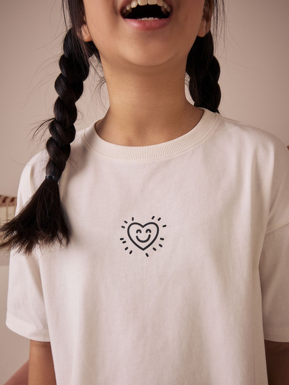 Пижама для девочки Next AC2-707, 2 шт., Черный, Молочный