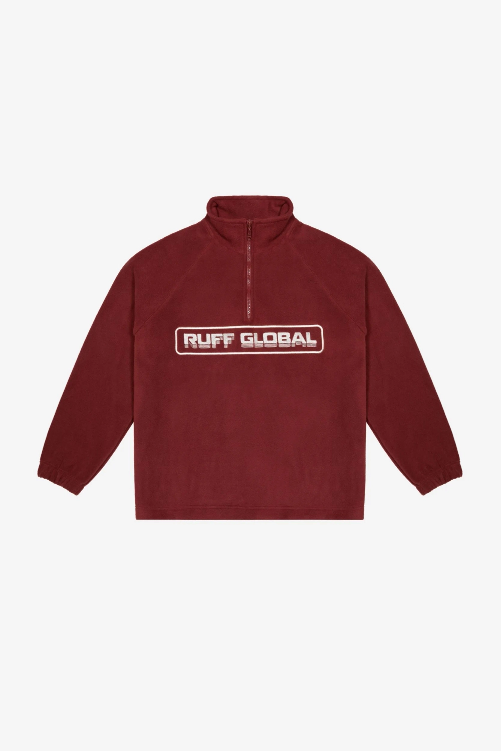 Halfzip RAFF Fleece Jacket BRICK, Бордо