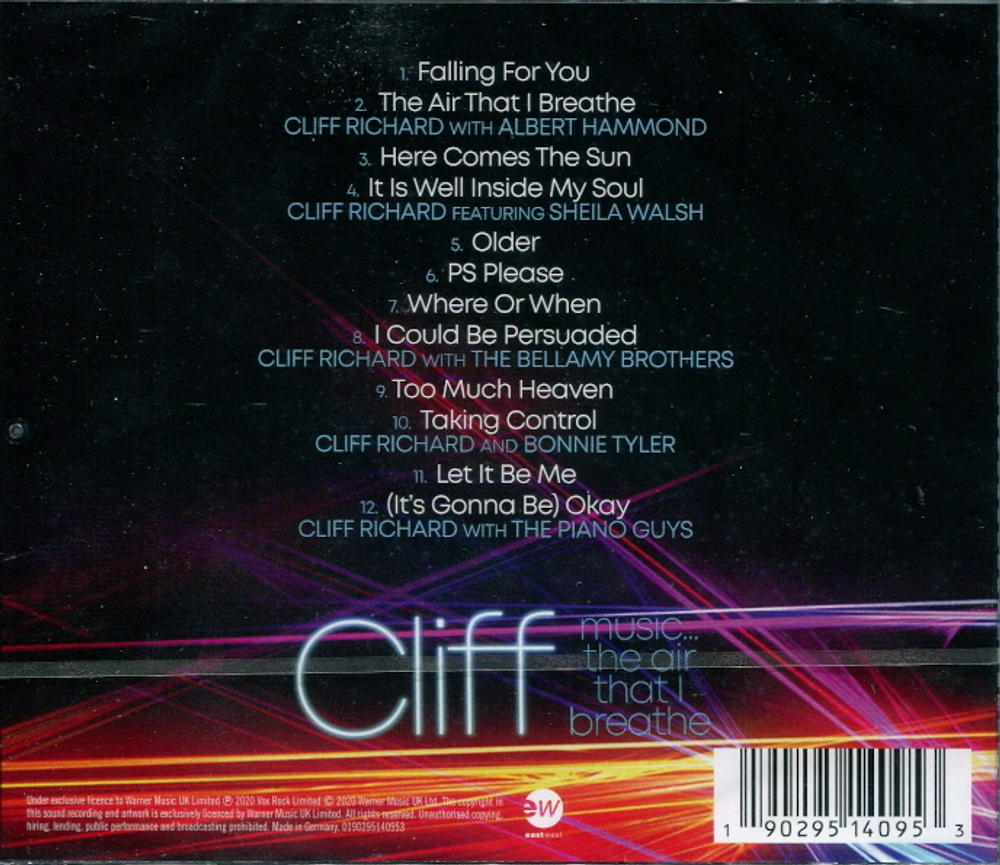 Cliff Richard / Music... The Air That I Breath (CD)