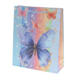 GAEM Пакет подарочный M (бумага 210г/м2, блок микс 12шт), L26 W10 H32 см, 4в.