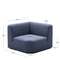 Угловой модульный диван Neom синего цвета 75 см