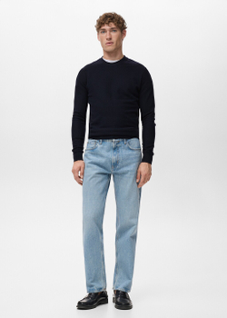 Джинсы Moby straight fit светлого цвета