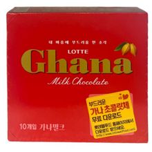 Молочный шоколад Lotte Ghana 70 г, 10 шт