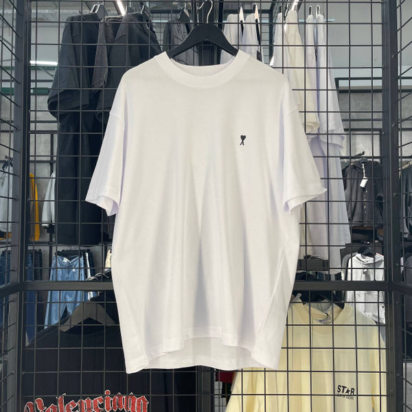Футболка Ami small logo white