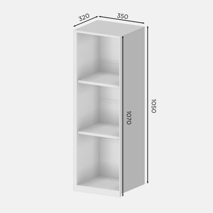 Кухня Модуль ВВ 350 верхний высокий Кашемир / Зеленый