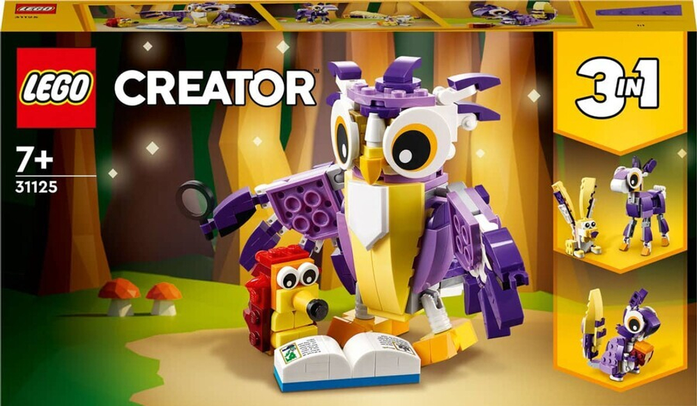 Конструктор LEGO Creator 3in1 31125 Удивительные лесные обитатели