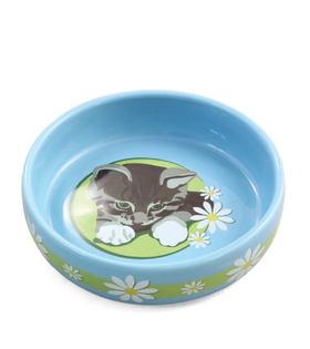 Миска керамическая "Котенок", 0,2л, Triol