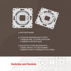 Розетка для вывод кабеля без рамки Arte Milano am-203 203.49-1.silver