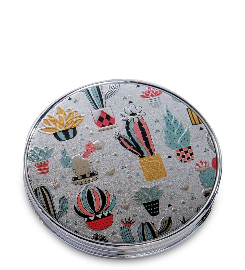 WW-125/1 Зеркало метал круглое «Мелокактус»