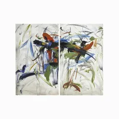 Набор из 2 постеров Plosion 120х100 см, разноцветный