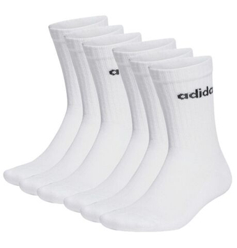 Теннисные носки Adidas Linear Crew Cushioned 6P - white/black