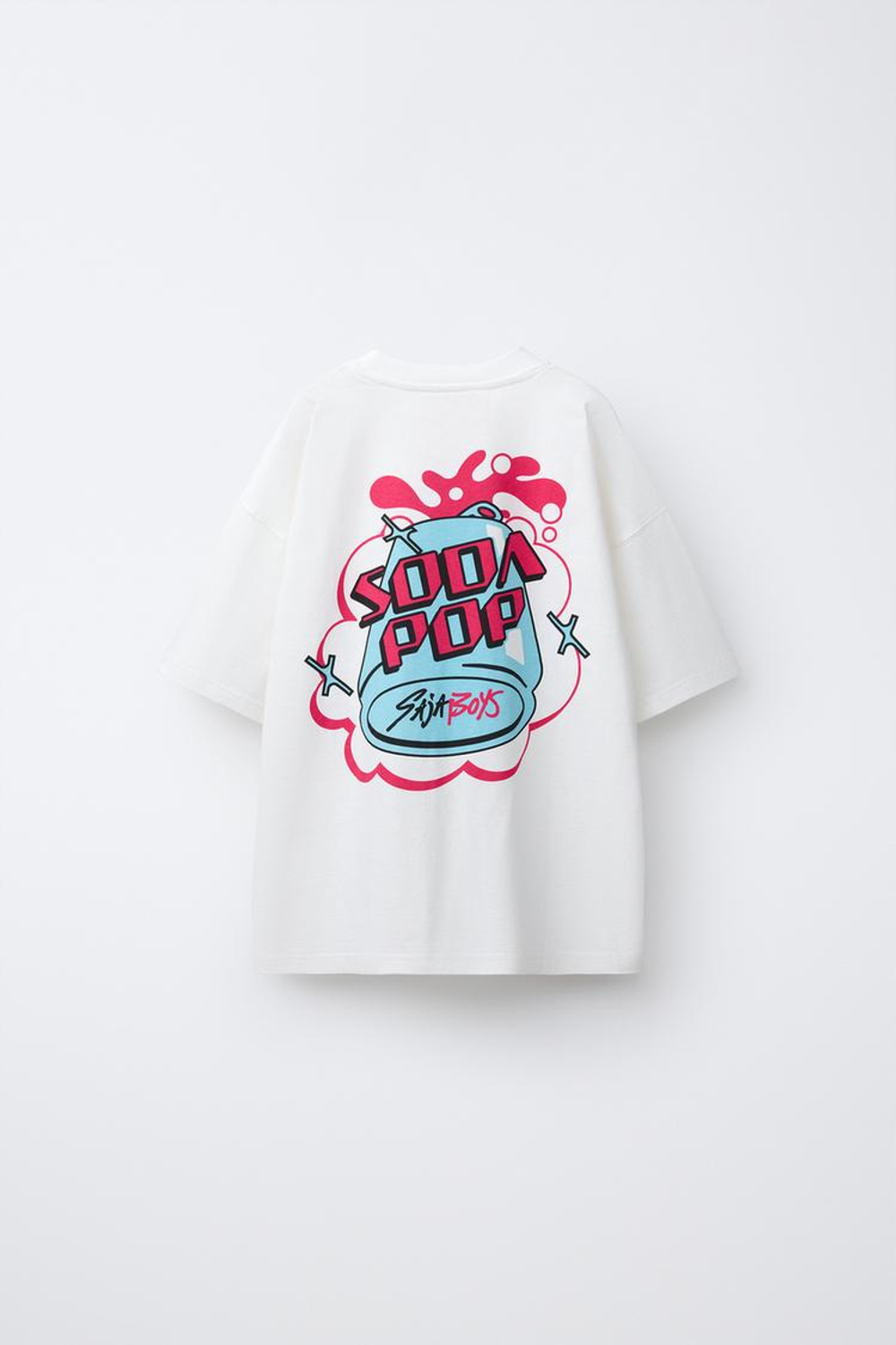 ZARA ФУТБОЛКА KPOP DEMON HUNTERS™ NETFLIX © С ПРИНТОМ, БЕЛЫЙ