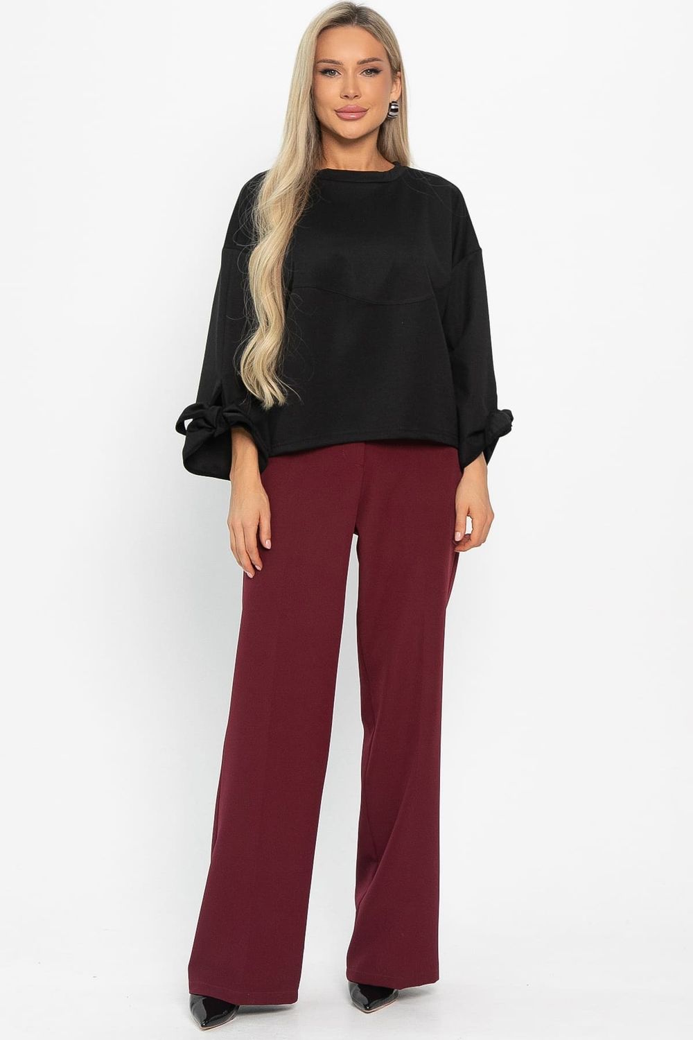 Джемпер с завязками Твист (черный) Б14866-10М LT Collection