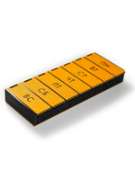 Таблетница на неделю, на русском языке, 15х6х2 см, 3D печать, оранжевая