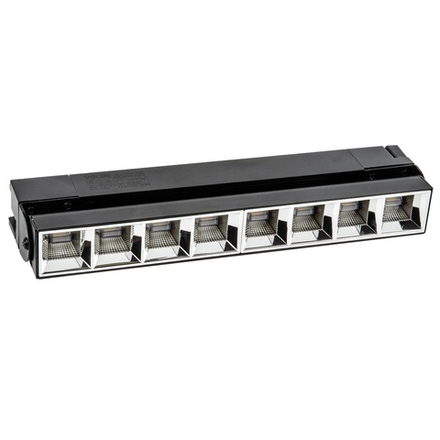 ULB-Q283 20W-4000K BLACK Светильник-прожектор светодиодный трековый. Линейный. 1600 Лм. Белый свет 4000К. Корпус черный. ТМ Volpe