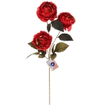 Искусственные цветы «FLOWERS GLAMOUR» 63см Пионы 3 цветка красные