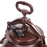 Казан афганский алюминий, 8 л, с крыш, с ручками, двухцветный, adr8