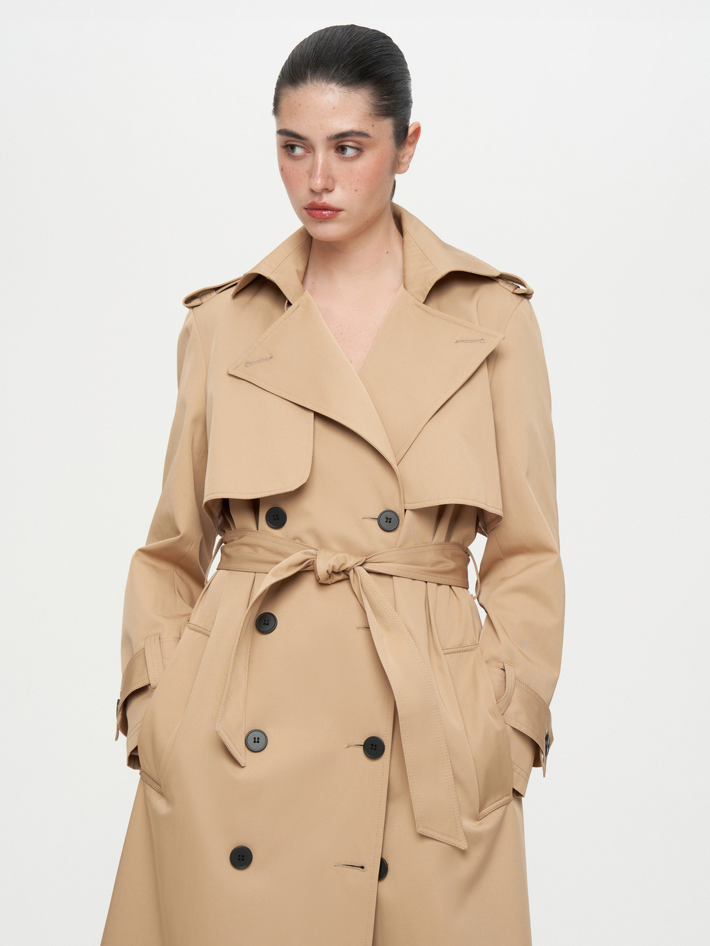 Тренч свободного силуэта